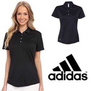 Adidas Black Golf Performance Polo NWT